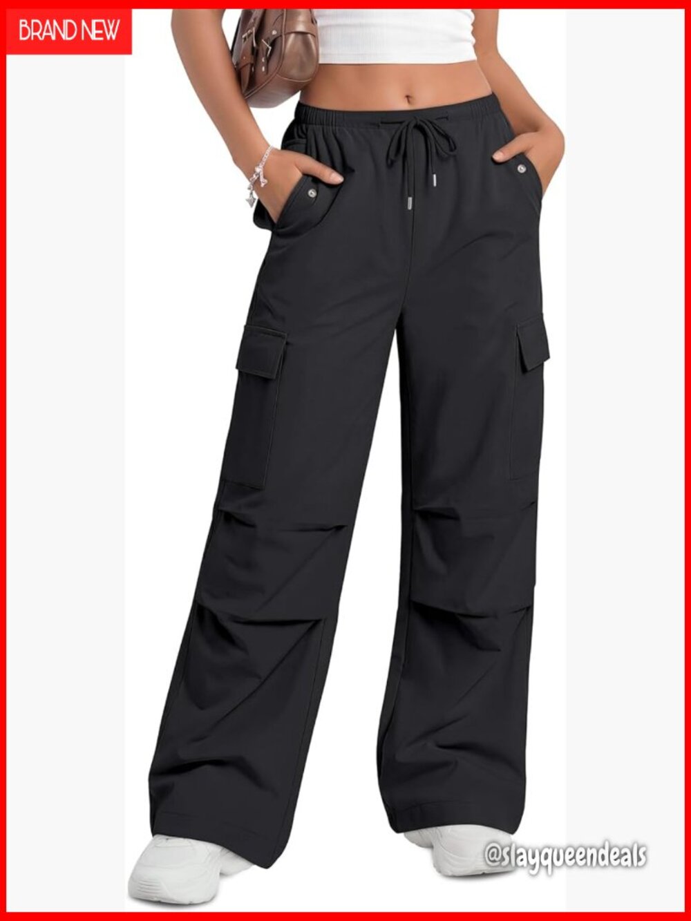 Women Hiking Pants Quick Dry Lightweight Cargo Pants Water Resistant Baggy